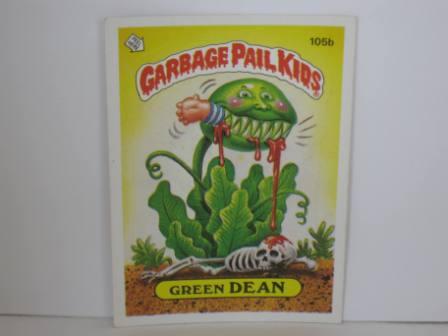 105b Green DEAN 1986 Topps Garbage Pail Kids Card